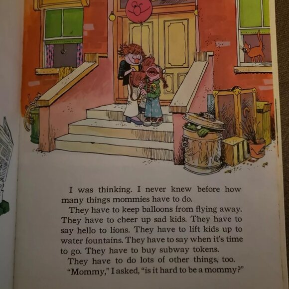 Vintage Sesame Street I'm My Mommy Daddy 2-in-1 Book Reversible 1975 Hardcover - Picture 6 of 16